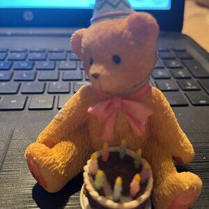 1998 Age 8 Being Eight Is Really Great Birthday Bear figurine cherished teddies